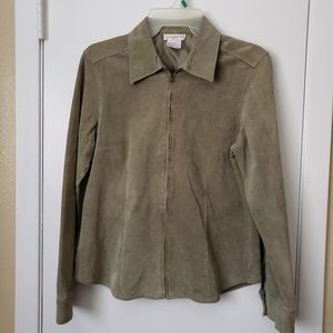 jones new york 100% leather jacket